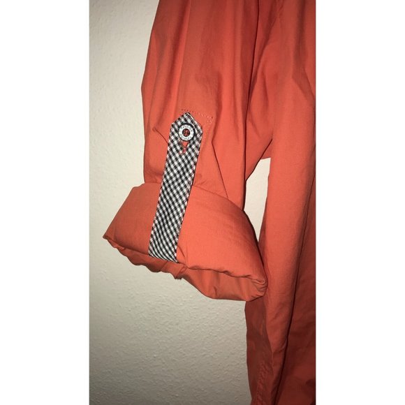 Perruzo Designer Button Up Shirt Mens Large rolled up Long Sleeves Preowned - Picture 3 of 7